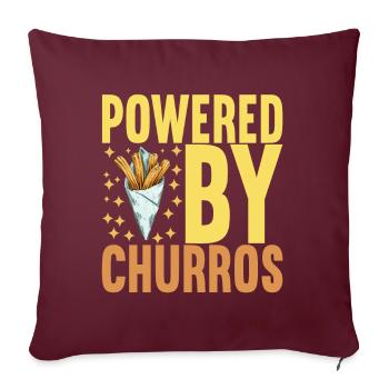 Churros - Housse de coussin décorative 45 x 45 cm - bordeaux - Devant