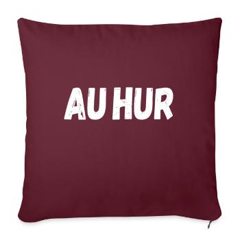 Argot d’Aix-la-Chapelle - Housse de coussin décorative 45 x 45 cm - bordeaux - Devant