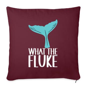 Observateurs de baleines - Housse de coussin décorative 45 x 45 cm - bordeaux - Devant