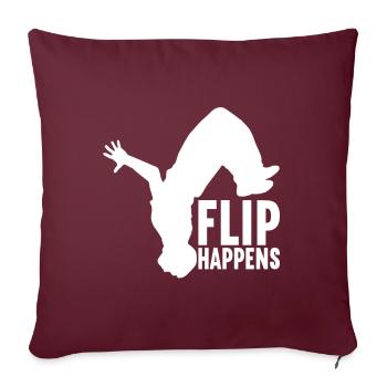 Parkour Freerunning - Housse de coussin décorative 45 x 45 cm - bordeaux - Devant