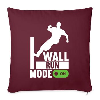 Parkour Freerunning - Housse de coussin décorative 45 x 45 cm - bordeaux - Devant