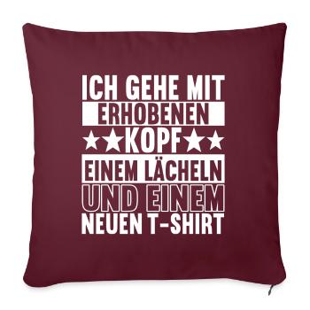 Abschiedsgeschenk Kollege Jobwechsel - Sofakissenbezug 45 x 45 cm - Burgunderrot - Vorne