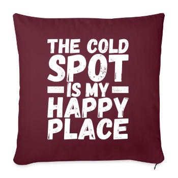Enquêteur paranormal Chasse aux fantômes - Housse de coussin décorative 45 x 45 cm - bordeaux - Devant