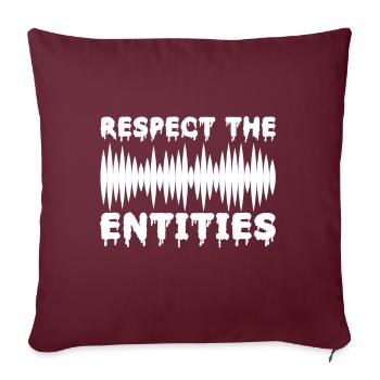 Enquêteur paranormal Chasse aux fantômes - Housse de coussin décorative 45 x 45 cm - bordeaux - Devant