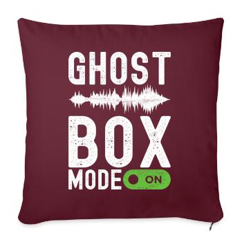 Enquêteur paranormal Chasse aux fantômes - Housse de coussin décorative 45 x 45 cm - bordeaux - Devant