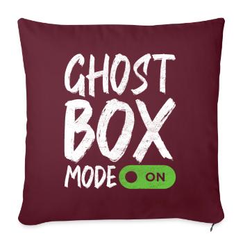 Enquêteur paranormal Chasse aux fantômes - Housse de coussin décorative 45 x 45 cm - bordeaux - Devant