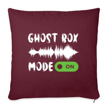 Enquêteur paranormal Chasse aux fantômes - Housse de coussin décorative 45 x 45 cm - bordeaux - Devant