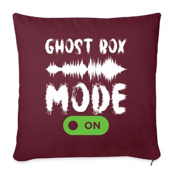 Enquêteur paranormal Chasse aux fantômes - Housse de coussin décorative 45 x 45 cm - bordeaux - Devant