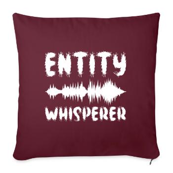 Enquêteur paranormal Chasse aux fantômes - Housse de coussin décorative 45 x 45 cm - bordeaux - Devant