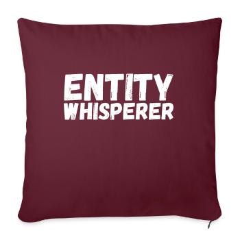 Enquêteur paranormal Chasse aux fantômes - Housse de coussin décorative 45 x 45 cm - bordeaux - Devant