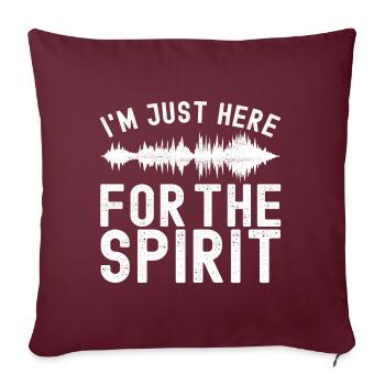 Enquêteur paranormal Chasse aux fantômes - Housse de coussin décorative 45 x 45 cm - bordeaux - Devant