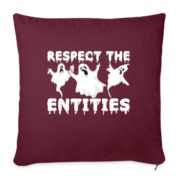 Enquêteur paranormal Chasse aux fantômes - Housse de coussin décorative 45 x 45 cm - bordeaux - Devant