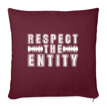 Enquêteur paranormal Chasse aux fantômes - Housse de coussin décorative 45 x 45 cm - bordeaux - Devant