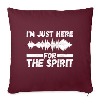 Enquêteur paranormal Chasse aux fantômes - Housse de coussin décorative 45 x 45 cm - bordeaux - Devant