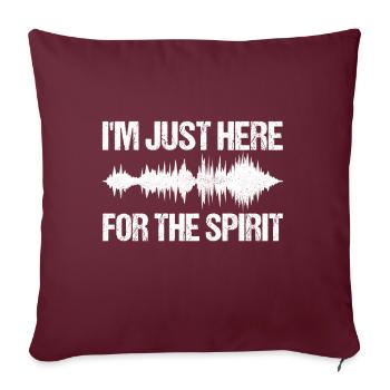 Enquêteur paranormal Chasse aux fantômes - Housse de coussin décorative 45 x 45 cm - bordeaux - Devant