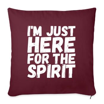 Enquêteur paranormal Chasse aux fantômes - Housse de coussin décorative 45 x 45 cm - bordeaux - Devant