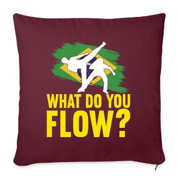Capoeira Capoeirista - Housse de coussin décorative 45 x 45 cm - bordeaux - Devant