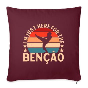 Capoeira Capoeirista - Housse de coussin décorative 45 x 45 cm - bordeaux - Devant