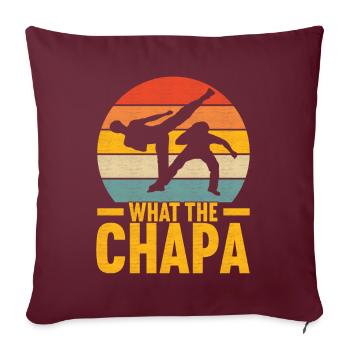 Capoeira Capoeirista - Housse de coussin décorative 45 x 45 cm - bordeaux - Devant