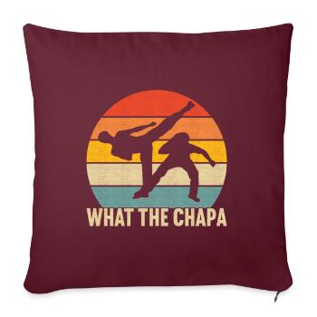 Capoeira Capoeirista - Housse de coussin décorative 45 x 45 cm - bordeaux - Devant
