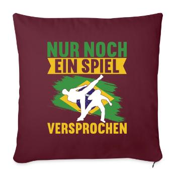 Capoeira Capoeirista - Housse de coussin décorative 45 x 45 cm - bordeaux - Devant