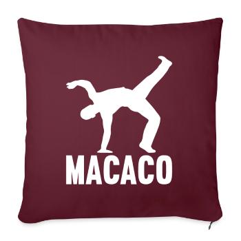 Capoeira Capoeirista - Housse de coussin décorative 45 x 45 cm - bordeaux - Devant