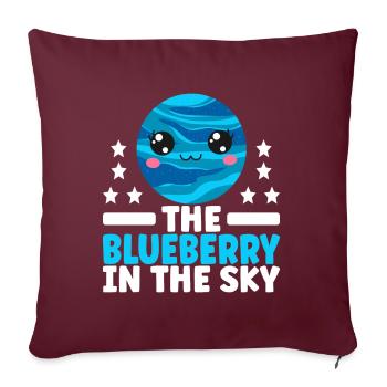 Astronomie Mignonne Planète Système Solaire Galaxie - Housse de coussin décorative 45 x 45 cm - bordeaux - Devant
