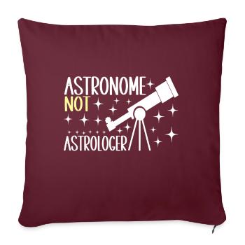 Astronom Astronomie - Sofakissenbezug 45 x 45 cm - Burgunderrot - Vorne
