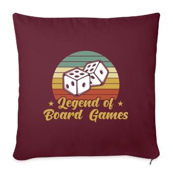 Jeux de société Cadeaux Nerd Jeux de société - Housse de coussin décorative 45 x 45 cm - bordeaux - Devant