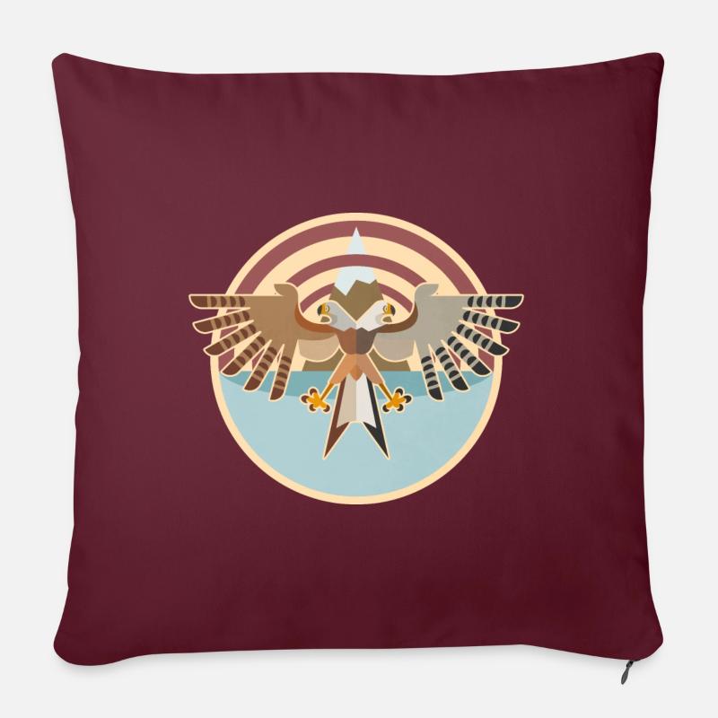 Milan royal - Housse de coussin décorative 45 x 45 cm - bordeaux