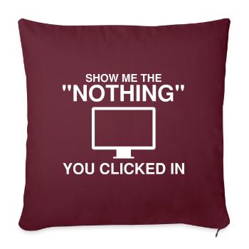 Conception de cybersécurité pour la sécurité informatique et les pirates informatiques - Housse de coussin décorative 45 x 45 cm - bordeaux - Devant