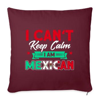 Mexique Mexican Roots Cadeau - Housse de coussin décorative 45 x 45 cm - bordeaux - Devant