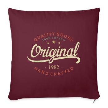 Original 1982 Cadeau D'anniversaire 1982 - Housse de coussin décorative 45 x 45 cm - bordeaux - Devant