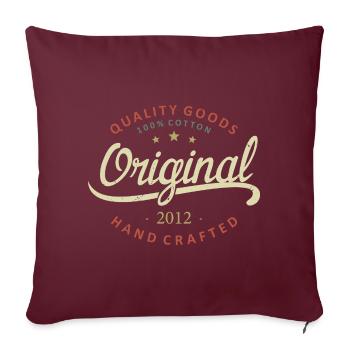 Original 2012 Cadeau D'anniversaire 2012 - Housse de coussin décorative 45 x 45 cm - bordeaux - Devant