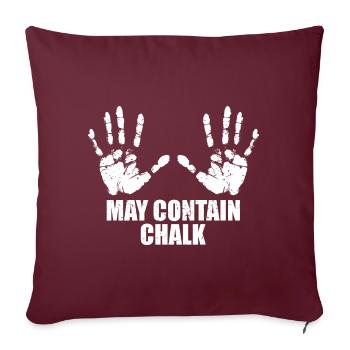 Bouldering Climber Cadeaux Escalade de bloc - Housse de coussin décorative 45 x 45 cm - bordeaux - Devant