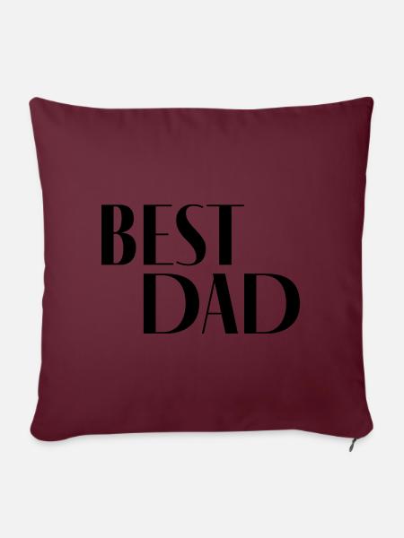 Best Dad - Sofakissenbezug 45 x 45 cm - Burgunderrot