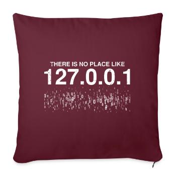 Conception de cybersécurité pour la sécurité informatique et les pirates informatiques - Housse de coussin décorative 45 x 45 cm - bordeaux - Devant