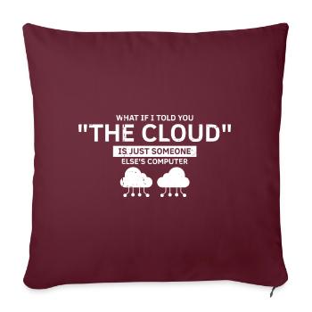 Conception de la cybersécurité pour les pirates informatiques et la cybersécurité - Housse de coussin décorative 45 x 45 cm - bordeaux - Devant