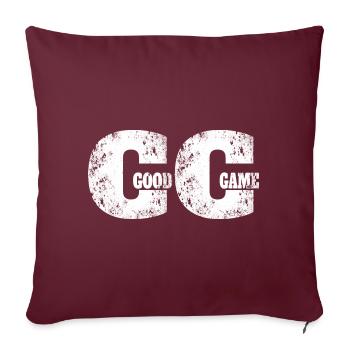 Bon jeu de jeu Zocker Zocken Gamer Gamepad - Housse de coussin décorative 45 x 45 cm - bordeaux - Devant