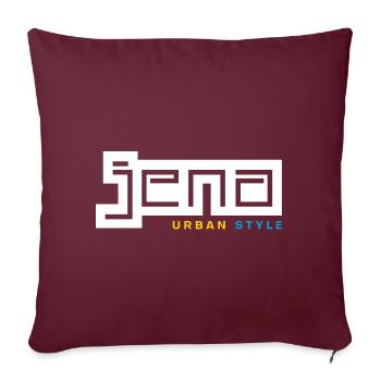 Jena Urban Style - Sofakissenbezug 45 x 45 cm - Burgunderrot - Vorne