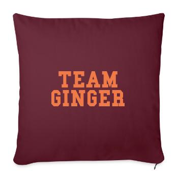 TEAM GINGER - Tenue drôle de la Saint-Patrick - Housse de coussin décorative 45 x 45 cm - bordeaux - Devant