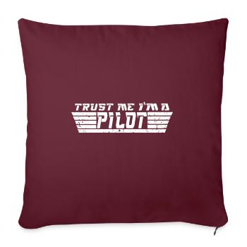 Drone Drones Drone Flight Drone Pilot - Housse de coussin décorative 45 x 45 cm - bordeaux - Devant