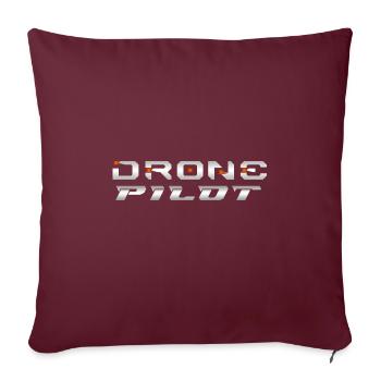 Drone Drones Drone Flight Drone Pilot - Housse de coussin décorative 45 x 45 cm - bordeaux - Devant
