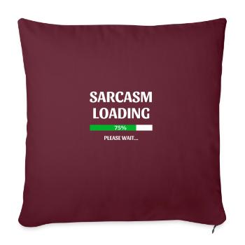 SARCASM Loading - Housse de coussin décorative 45 x 45 cm - bordeaux - Devant