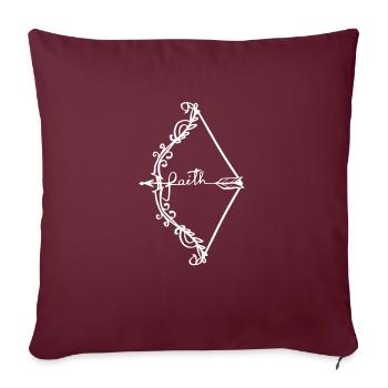 Tir à l'arc Licorne Flèches Archer cadeau - Housse de coussin décorative 45 x 45 cm - bordeaux - Devant