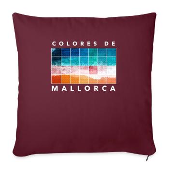 Mallorca - Sofakissenbezug 45 x 45 cm - Burgunderrot - Vorne