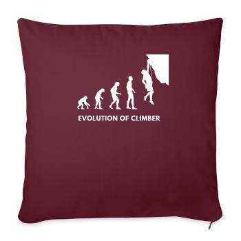 Meilleure idée de cadeau grimpeur athlète de bloc - Housse de coussin décorative 45 x 45 cm - bordeaux - Devant