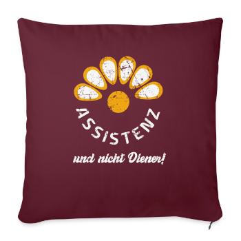 Soziale Arbeit Assistenz Heilerziehungspfleger - Sofakissenbezug 45 x 45 cm - Burgunderrot - Vorne