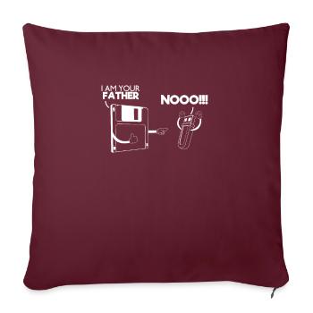 Je suis ton père - Computer Nerd idée de cadeau - Housse de coussin décorative 45 x 45 cm - bordeaux - Devant