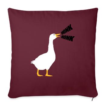 Honk Honk Goose - Housse de coussin décorative 45 x 45 cm - bordeaux - Devant